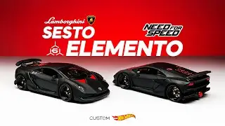 Lamborghini Sesto Elemento Custom Hot Wheels