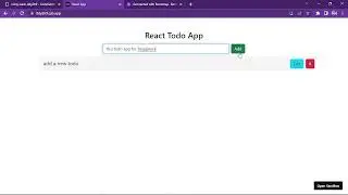 React Project for beginners - todoapp