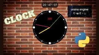 Make a Fancy Looking Clock in Python with Ursina Engine