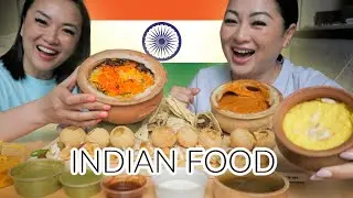 INDIAN Feast! Sister Mukbang Indian Food Bangkok Edition | N.E Let's Eat