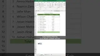 How to Insert a Checkbox in Excel || How to create a checkbox in Excel || #checkbox #shorts​