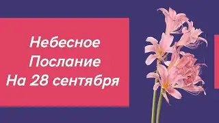 Небесное послание на 28 сентября. Время действий.