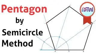 Hexagon by Semicircle Method