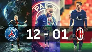 PSG vs AC Milan Live | Messi, Neymar, Mbappé DESTROY Milan #fifa #milan #psg