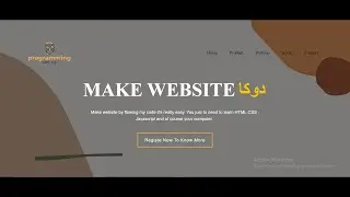 Make website page using HTML & CSS|Tech-Zie