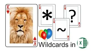 Wildcard characters in excel