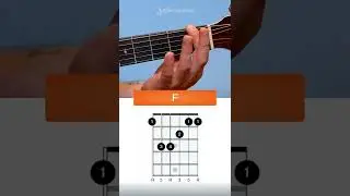 How to play the F Chord on Guitar (the EASIEST way!) #Shorts