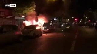Массовые беспорядки во Франции в день президентских выборов