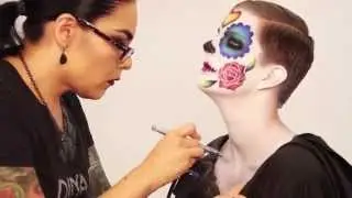 Dinair Airbrush Makeup | Day of the Dead