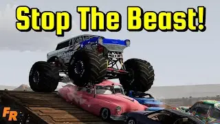 Stop The Beast! - Monster Truck Rampage - BeamNG Drive