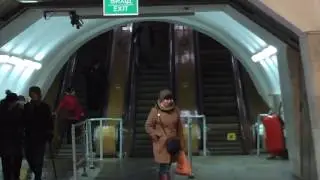Приключение пьяного мужчины в метро