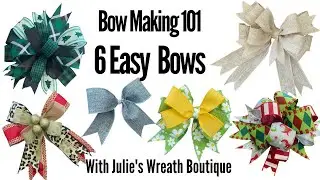 How to Make a Bow | Easy Bows | How to Make Christmas Bows | Christmas Bow Making | DIY Bows