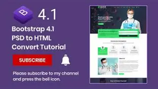 Bootstrap 4 PSD To HTML | Bootstrap 4 Tutorial (#4) | 2020's Bootstrap Tutorial PSD To HTML