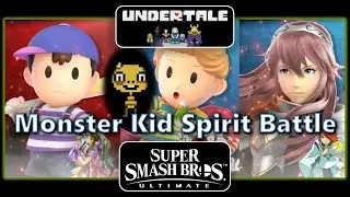 SSBU Monster Kid Spirit Battle | Ness Vs Lucas & Lucina | Undertale Series