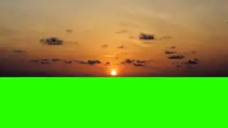 A Maldivian Sunset - Green Screen Royalty Free Footage