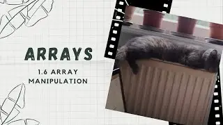 1.6 Arrays Array Manipulation