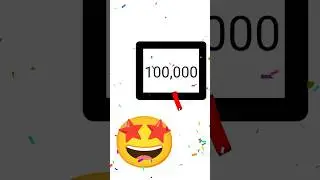 100,000 subscribers!!!!! #animation #emoji