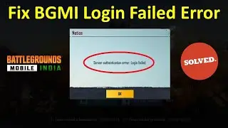 How to Fix Server Authentication Error Login Failed in BGMI