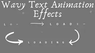 CSS Wavy Text Animation Effects: How to Create wavy text effects in HTML5 with CSS3 animation