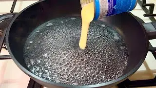 Pour condensed milk into boiling water!! The whole world will be chasing this recipe!