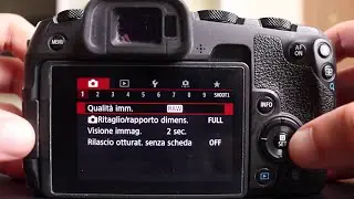 Canon RP Menu e Mie Impostazioni Preferite ITA