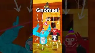 Gnomes Vs Knights In Gorilla Tag! 😧 #gorillatag #vr #gnomesvsknights   #shorts