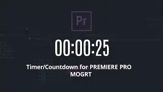 Timer Countdown for Premiere Pro MOGRT