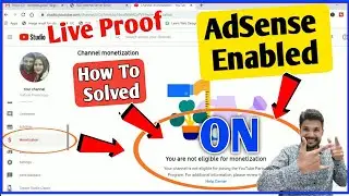 Live Proof | Re- Enable disable AdSense | how to re enable disable AdSense account on YouTube studio