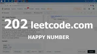 Разбор задачи 202 leetcode.com Happy Number. Решение на C++