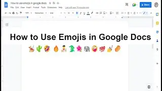 How to Use Emojis in Google Docs