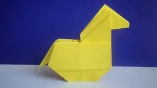 оригами конь, как сделать оригами коня из бумаги // origami horse