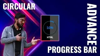 Advance Circular Progress Bar | Html CSS & SVG