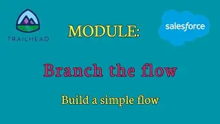 Branch the flow|Build a simple flow|Salesforce answers