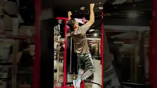 Pull-ups at the gym 