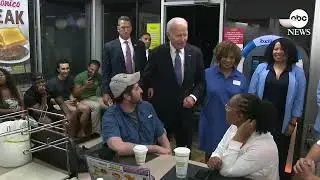 Biden visits Georgia Waffle House after the presidential debate