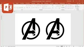 How to create Avengers logo in Microsoft PowerPoint (Tutorial)