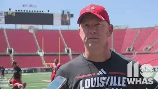 Jeff Brohm discusses Louisville footballs performance following intersquad scrimmage