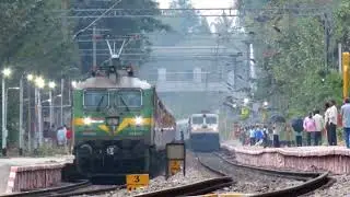 Beast Mode | WDP4D Chases WAG9 | Red LHB Train Vs Blue LHB Train