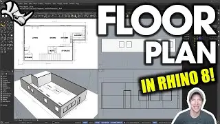 Getting Started with Rhino 8 Part 3 - Modeling a FLOOR PLAN!