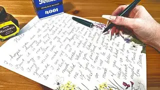 Writing you a letter w/ fountain pen ASMR