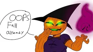 I draw pumkin witch girl #art #oc #witch #digitalart