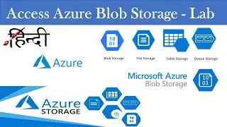 LAB - How to access storage Account in Hindi | How to upload file in Azure Storage | Tutorial