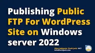 FTP Server Publishing Online | IIS FTP Access from Outside - FTP Over TLS Connection