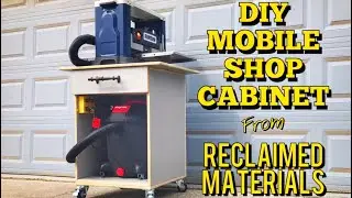 DIY Mobile Shop Cabinet from Reclaimed Material | Woodworking Project