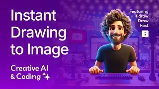 Instant DRAWING to IMAGE DIFFUSION with tldraw Draw Fast — Creative AI & Coding with Nono · Live 115