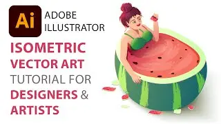 How to create isometric vector art in adobe illustrator_arttutor