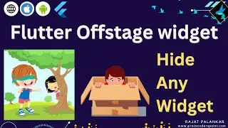 How to use offstage widget in flutter to hide any widget.