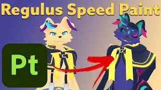 Regulus furry 3D Speed paint Adobe Substance Painter