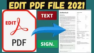 How to edit PDF file | How to Add and Delete text in PDF file | How to use Sejda PDF File Editor |