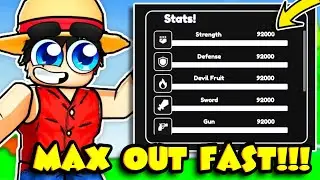 How To MAX STATS FAST!!! In One Fruit Simulator!